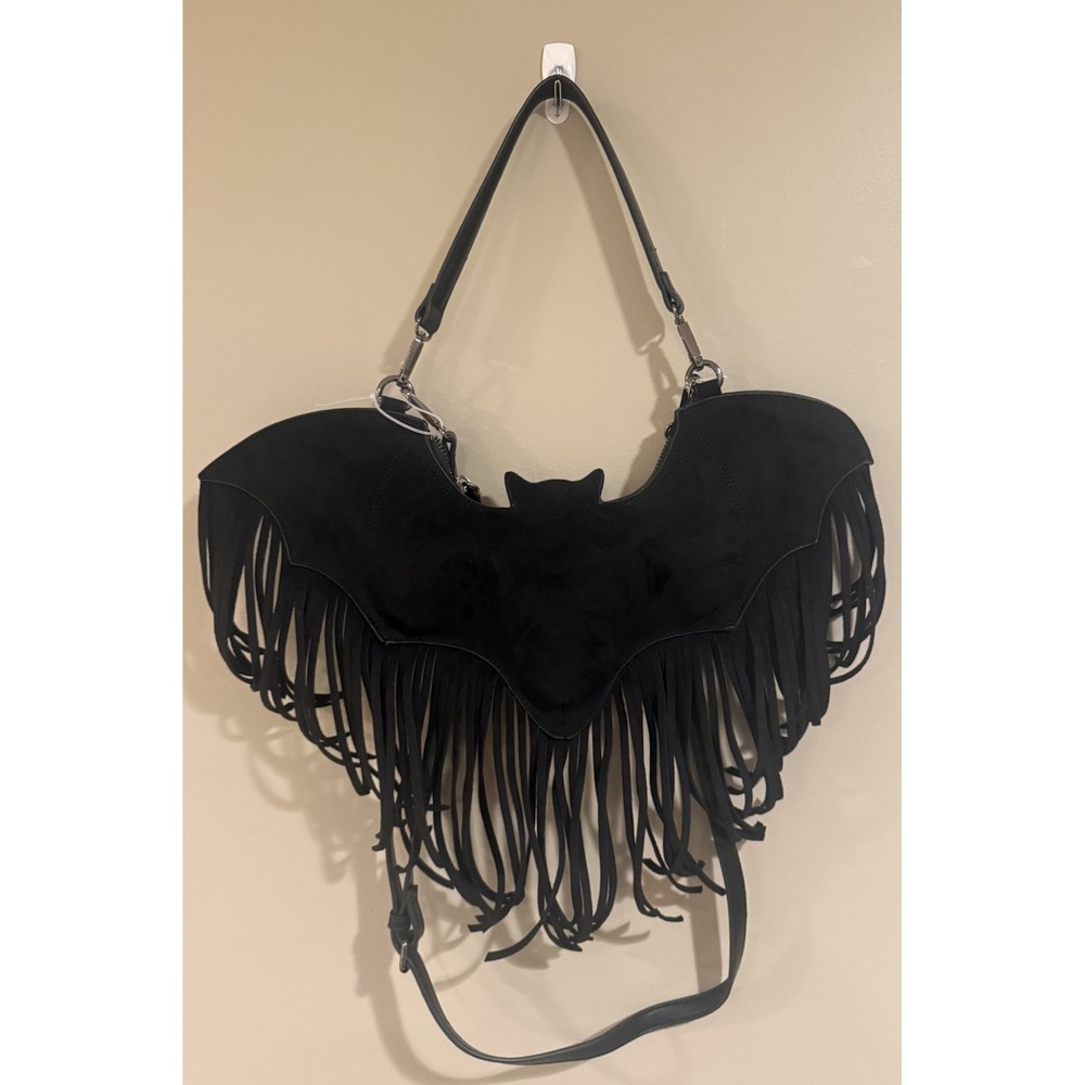 NWT Betsey Johnson Halloween Bat fringe bag Crossbody Bag Ju XOBAT - Picture 4 of 4